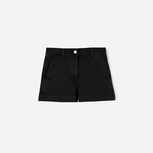 EVERLANE The Cotton Twill Short in Black - Size 8